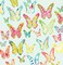 Bug Butterflies Mint by Kristine Lombardi Shower Curtain 71&#x22; x 74&#x22;